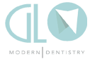 GLO modern dental logo